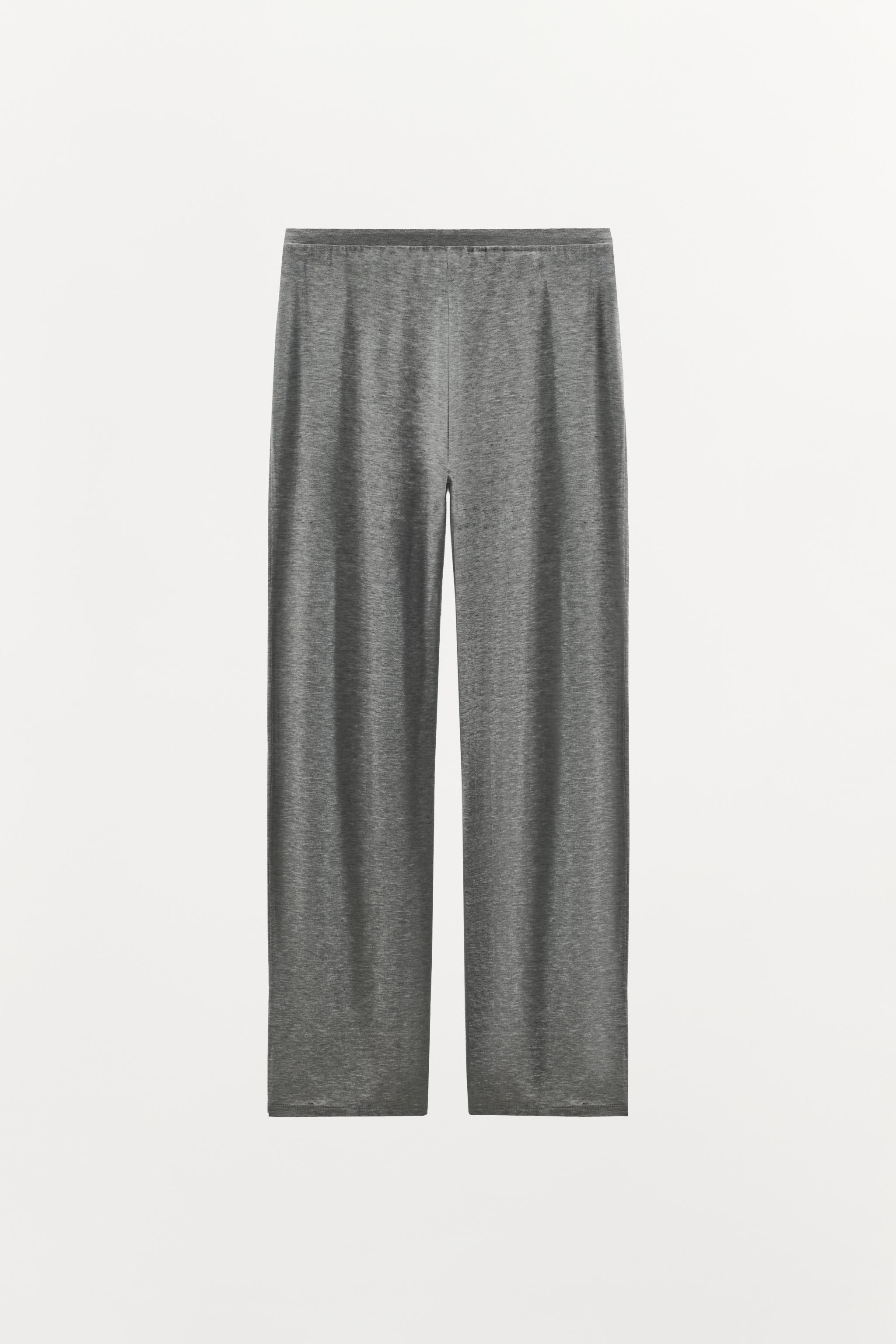 LYOCELL BLEND PANTS WITH BUTTONS